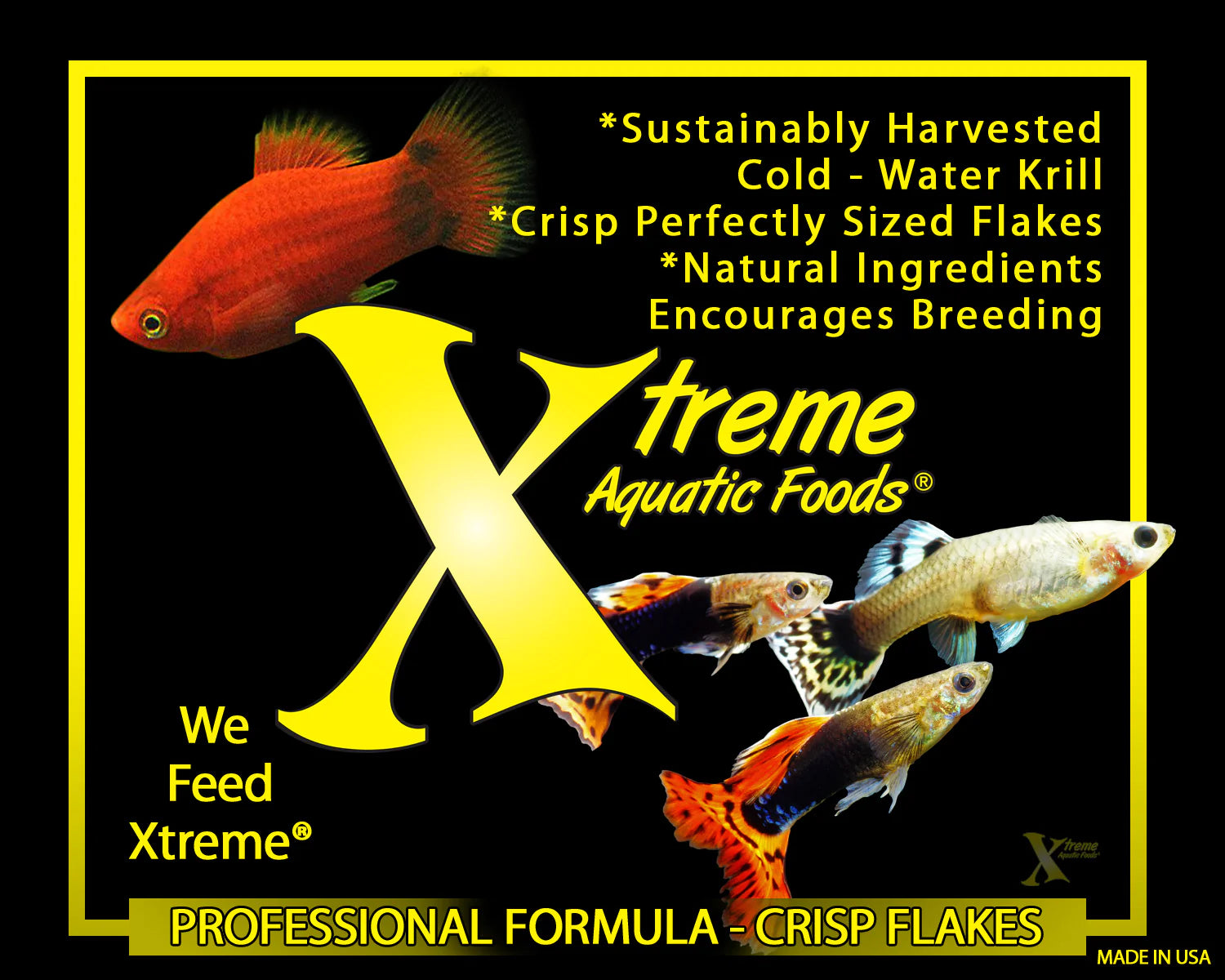 Xtreme Aquatic Foods) Krill Flakes – Shrimp Lover & Tropical Fish