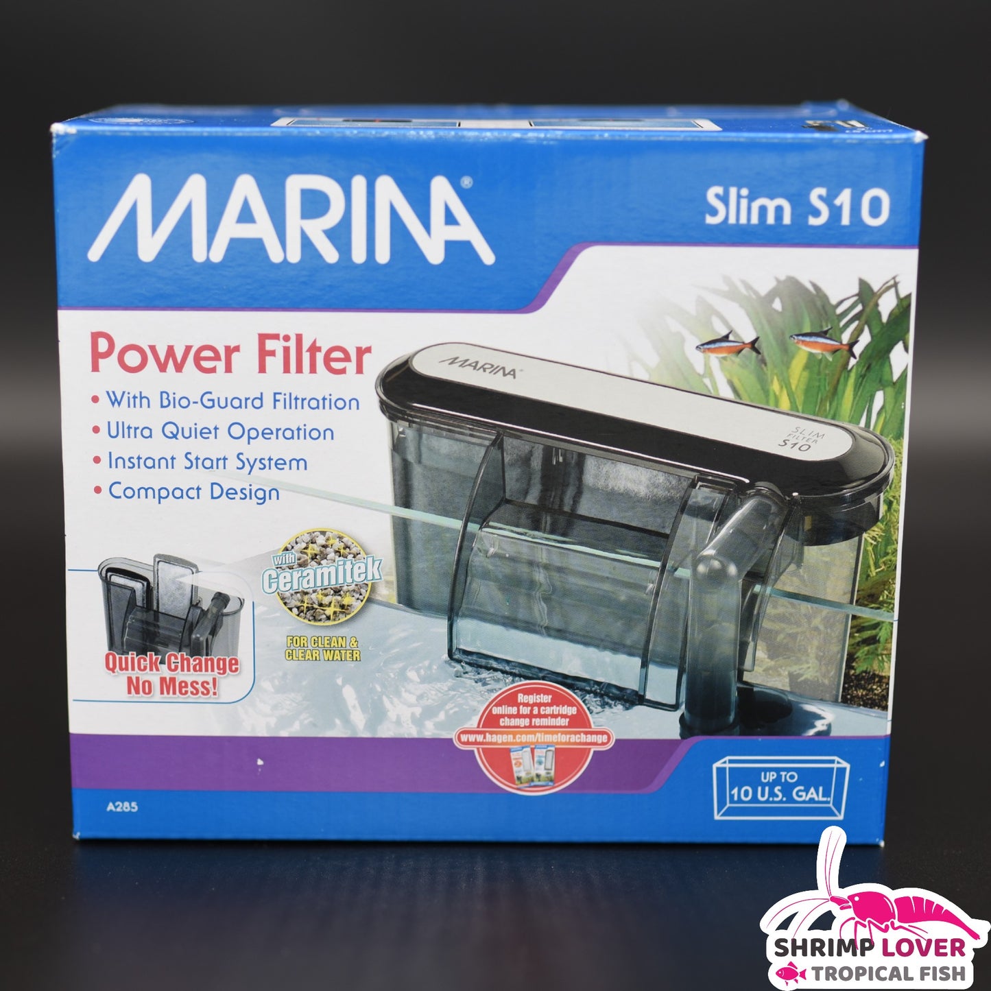 Marina Slim Filter S10 For Aquariums up to 38L (10 US Gal)