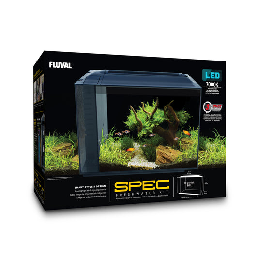 Fluval Spec Aquarium Kit – Black - 60 L (16 US gal) ( Pre-order only!)